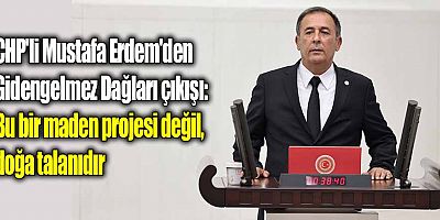 CHP'li Mustafa Erdem'den Gidengelmez Dağları çıkışı: Bu bir maden projesi değil, doğa talanıdır