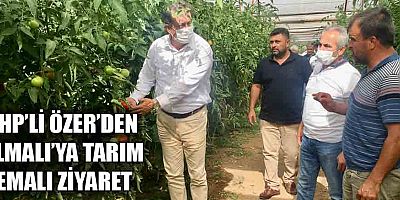 CHP'li Özer'den Elmalı'ya tarım temalı ziyaret