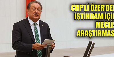 CHP'li Özer'den istihdam için Meclis araştırması