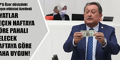 CHP'li Özer dövizdeki artışın etkisini özetledi