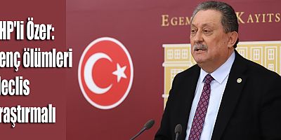 CHP'li Özer: Genç ölümleri Meclis araştırmalı