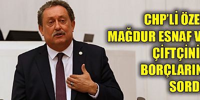 CHP'li Özer mağdur esnaf ve çiftçinin borçlarını sordu