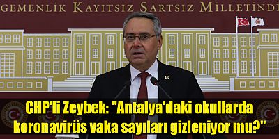 CHP'li Zeybek: 