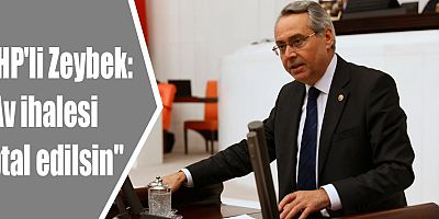 CHP'li Zeybek: 