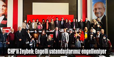 CHP'li Zeybek: Engelli vatandaşlarımız engelleniyor