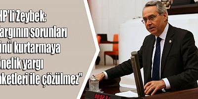 CHP'li Zeybek: 