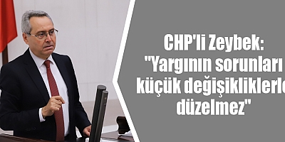 CHP'li Zeybek: 