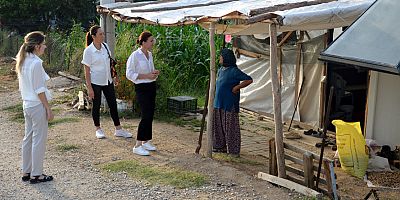 CHP Manavgat'tan yangınzede vatandaşlara ziyaret