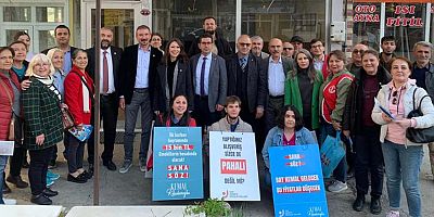 CHP Milletvekili adayları tam kadro Yalvaç’a çıkarma yaptı. 