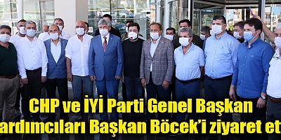 CHP ve İYİ Parti Genel Başkan Yardımcıları Başkan Böcek’i ziyaret etti