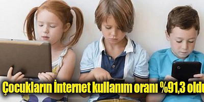Çocukların İnternet kullanım oranı %91