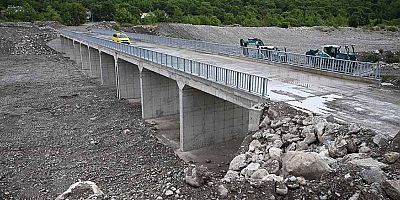 Çomaklar mevkisindeki köprü tamamlandı