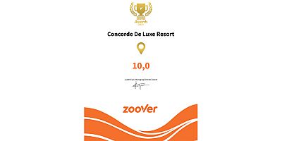 Concorde De Luxe Resort’a Tatilcilerden Altın Ödül