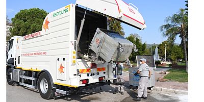 Çöp konteynerleri artık daha temiz