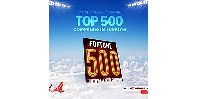 Corendon Airlines, Fortune 500 Türkiye listesinde 146. sırada yer aldı