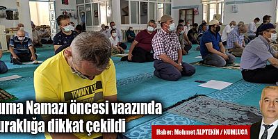 Cuma Namazı öncesi vaazında kuraklığa dikkat çekildi