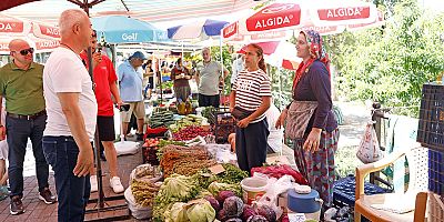 Cuma Pazarı yeni yerinde kuruldu