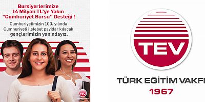 Cumhuriyetimizin 100. yılında Türk Eğitim Vakfı'ndan bursiyerlerine 14 milyon TL'ye yakın 