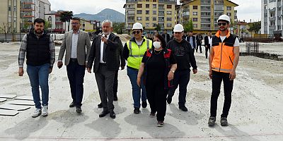 Davraz Kapalı Pazaryerinin ağustos ayı sonunda tamamlanması hedefleniyor