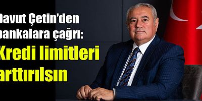 Davut Çetin’den bankalara çağrı; Kredi limitleri arttırılsın