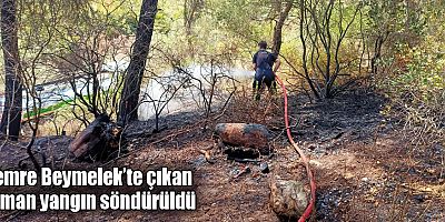 Demre Beymelek’te çıkan orman yangın söndürüldü
