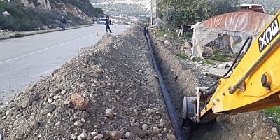 Demre’de sorunlu hat yenilendi