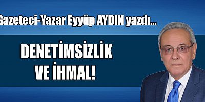 DENETİMSİZLİK VE İHMAL!