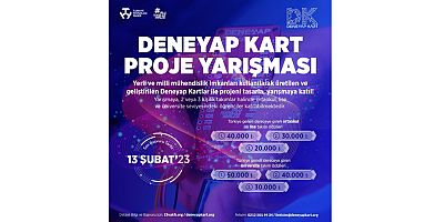 Deneyap Kart Proje Yarışması için Başvurular Başladı