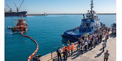 Deniz kirliliği acil müdahale tatbikatı QTerminals Antalya’da yapıldı