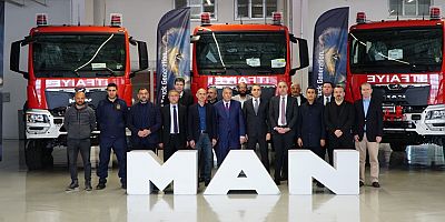 Deprem bölgesine, 5 adet özel donanımlı acil müdahale ve yangın söndürme aracı  