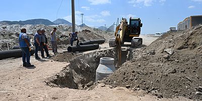 Deri OSB’nin atık su hattı deplase ediliyor