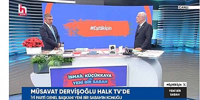 Dervişoğlu Halk TV'de İsmail Küçükkaya'ya konuk oldu