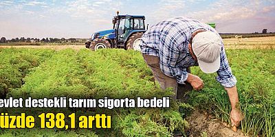 Devlet destekli tarım sigorta bedeli yüzde 138