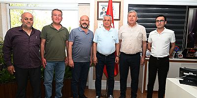 DİSK Antalya Şube Başkanı Vedat Küçük’ten Başkan Topaloğlu’na ziyaret 