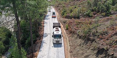 Doğantaş mahalle yolunda asfalt çalışması tamamlandı