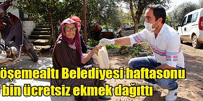 Döşemealtı Belediyesi haftasonu 5 bin ücretsiz ekmek dağıttı