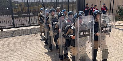 Döşemealtı Geri Gönderme Merkezi'nde Müdahale Tatbikatı