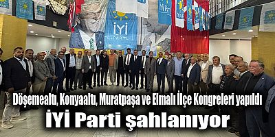 Döşemealtı, Konyaaltı, Muratpaşa ve Elmalı İlçe Kongreleri yapıldı