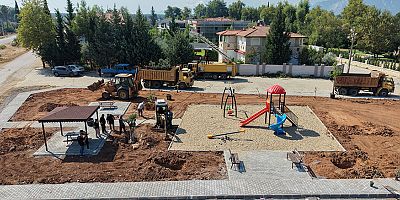 Döşemealtı’nda Park Çalışmaları Hızla Devam Ediyor