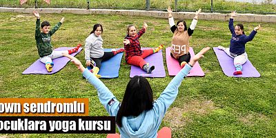 Down sendromlu çocuklara yoga kursu