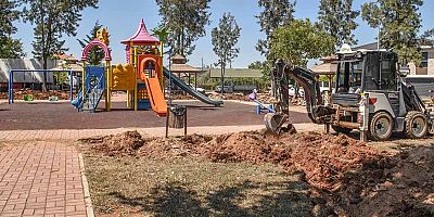 Duacı’da eskiyen park güzelleştiriliyor