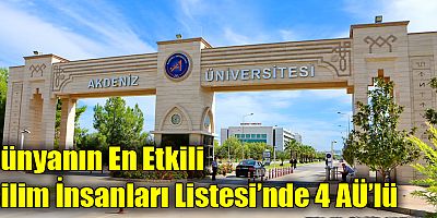 Dünyanın En Etkili Bilim İnsanları Listesi’nde 4 AÜ’lü
