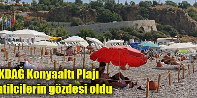 EKDAĞ Konyaaltı Plajı tatilcilerin gözdesi oldu