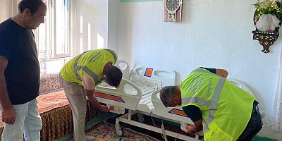 Elektrikli hasta yatakları ihtiyaç sahiplerine ulaşıyor