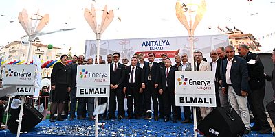 Elmalı doğalgaza kavuştu