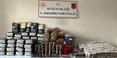 Elmalı ilçesinde Kaçak tütün operasyonu