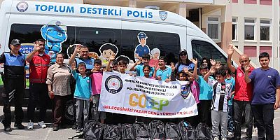 Emniyetten çocuklara destek devam ediyor