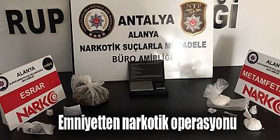 Emniyetten narkotik operasyonu