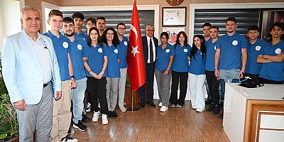 Erasmus öğrencilerinden Başkan Topaloğlu’na ziyaret 