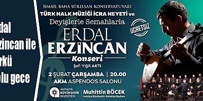 Erdal Erzincan ile türkü dolu gece